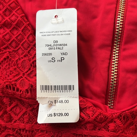 Bebe red two piece skirt and top - Picture 5 of 6